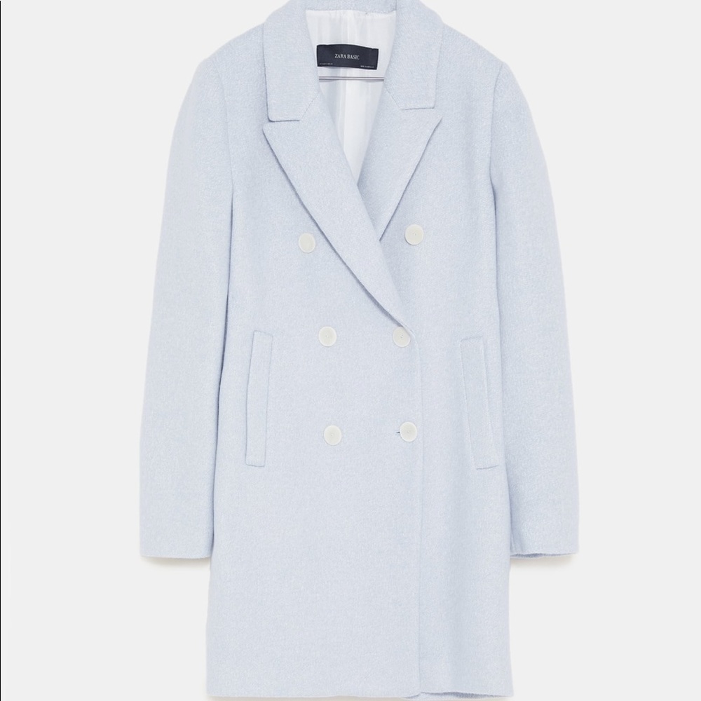 ZARA SOLD OUT COAT! Double breasted coat - Picture 3 of 4